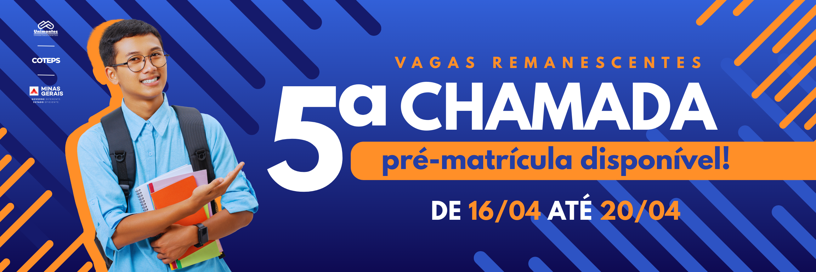 Banner 5ª Chamada Vagas Remanescentes