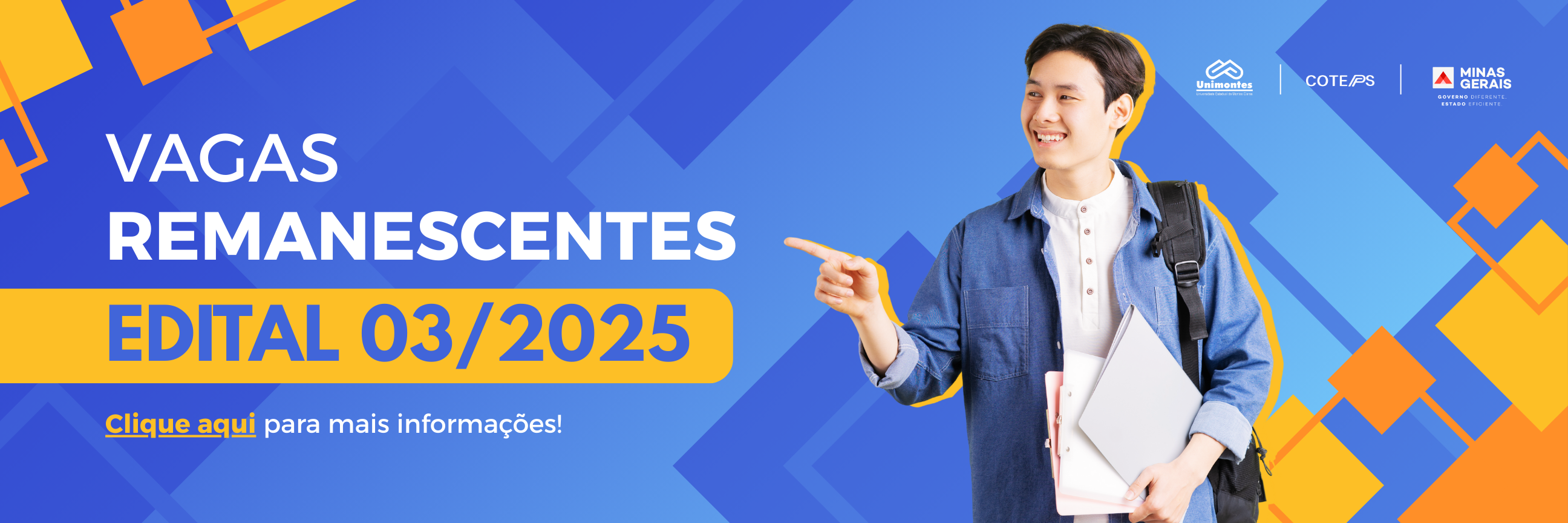 Banner Edital Vagas Remanescentes 03-2025