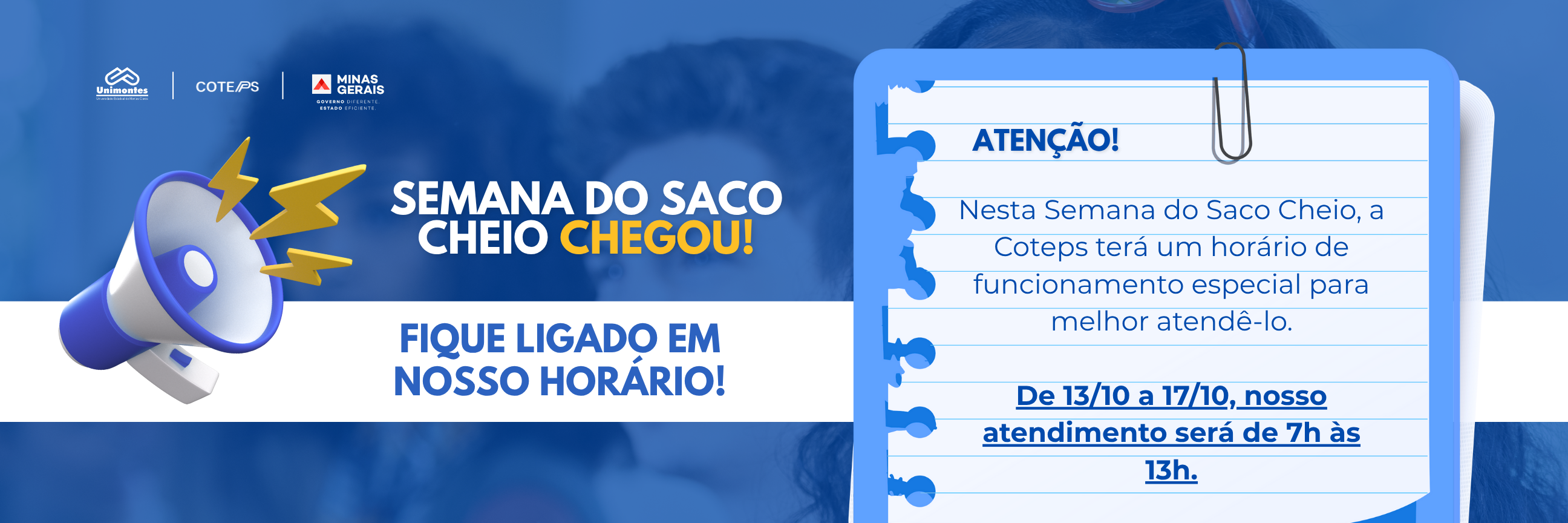 Banner Semana do Saco Cheio COTEPS
